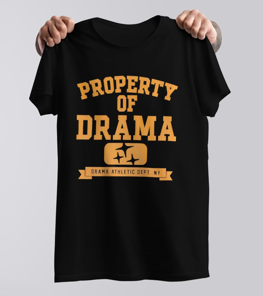 Property Of Drama Athletic Dept NY Vintage Style Sports T-Shirt