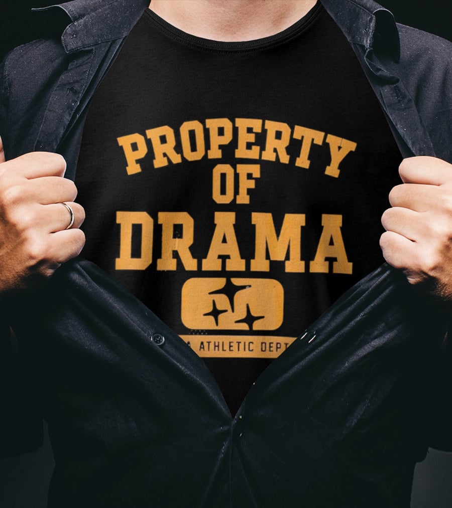 Property Of Drama Athletic Dept NY Vintage Style Sports T-Shirt