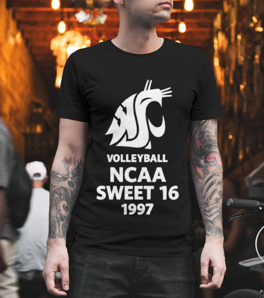 Washington State University Volleyball NCAA Sweet 16 1997 T-Shirt