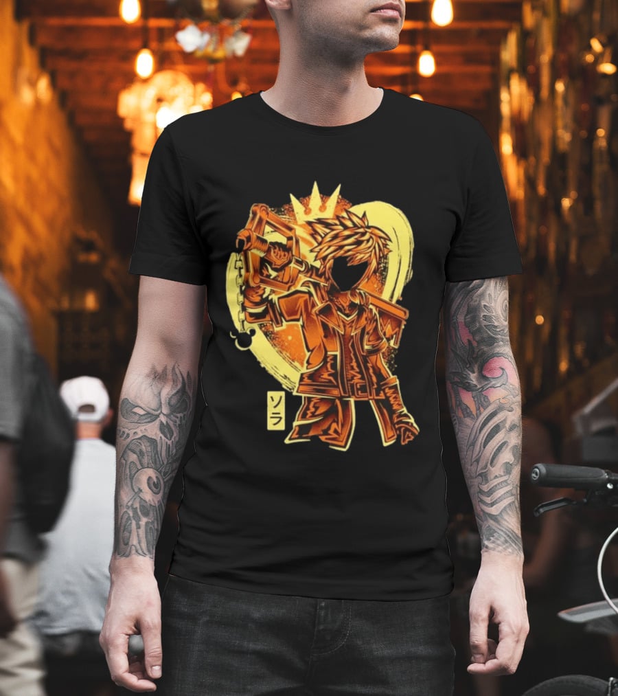 Sora Kingdom Hearts Keyblade Japanese T-Shirt