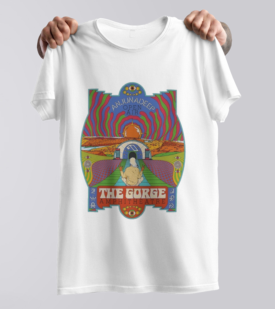 Anjunadeep Open Air The Gorge Amphitheatre Psychedelic Landscape T-Shirt