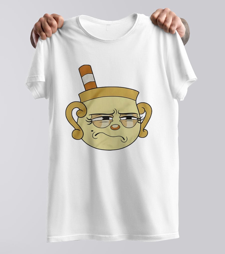 Cuphead Man Grumpy Face T-Shirt
