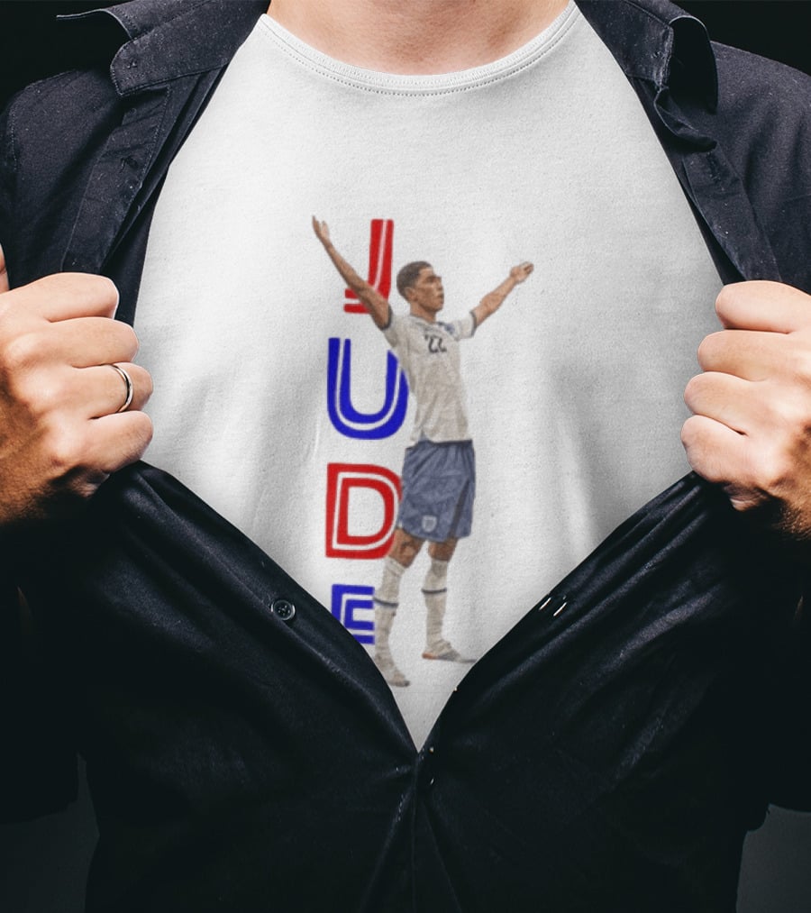 Jude Bellingham No 22 England National Football Team Victory Celebration T-Shirt