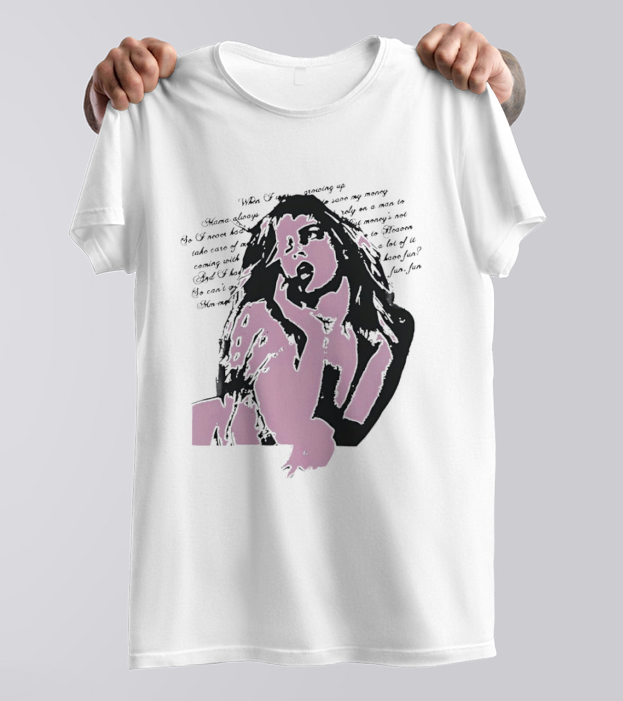 Madonna Material Girl Lyrics 80s Pop T-Shirt