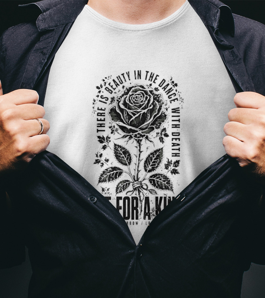 Fit For A King There Is Beauty In The Dance With Death Rose T-Shirt