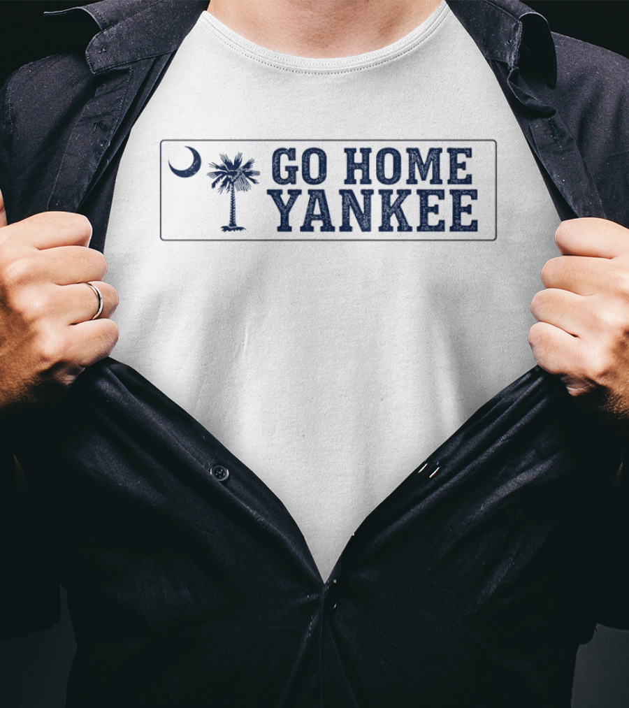 Go Home Yankee South Carolina Palmetto Moon T-Shirt