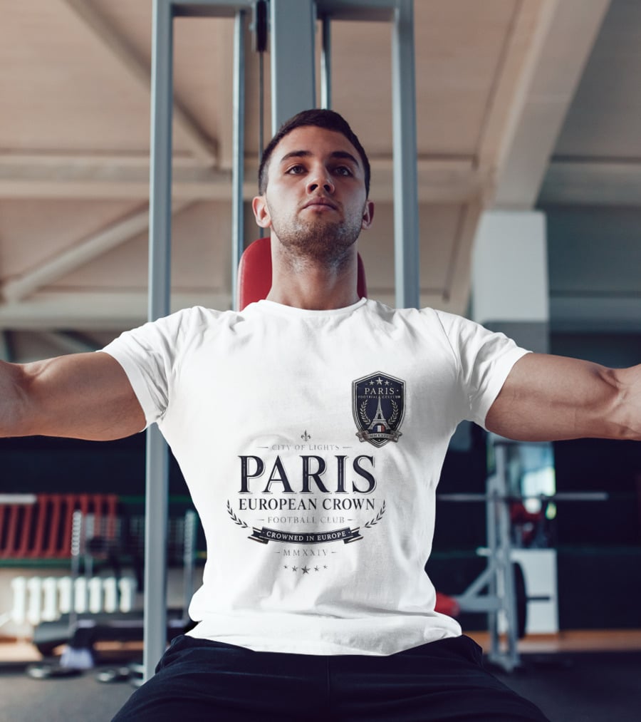 Paris City Of Light European Crown Football Club T-Shirt