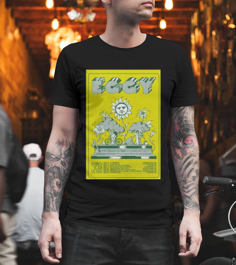 Eggy Spring Tour 2026 Artspace Outpost Richmond Outside Days Denver T-Shirt