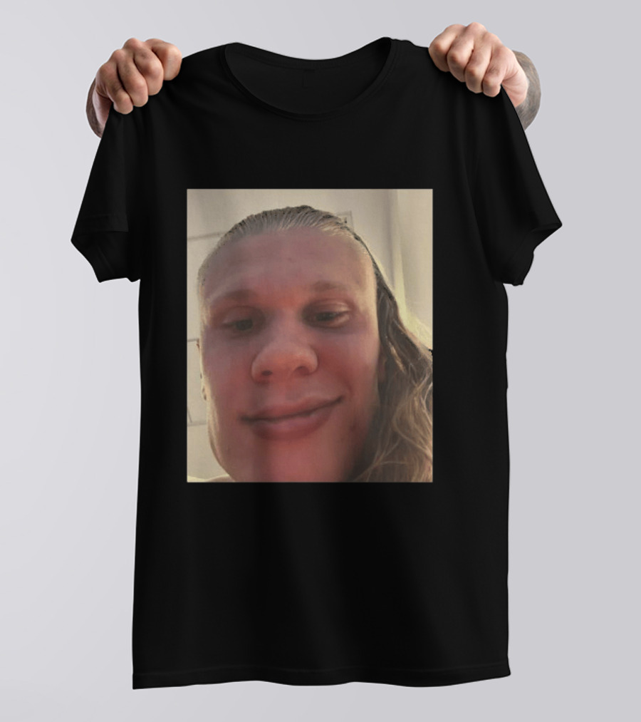 Erling Haaland S Face Close Up T-Shirt