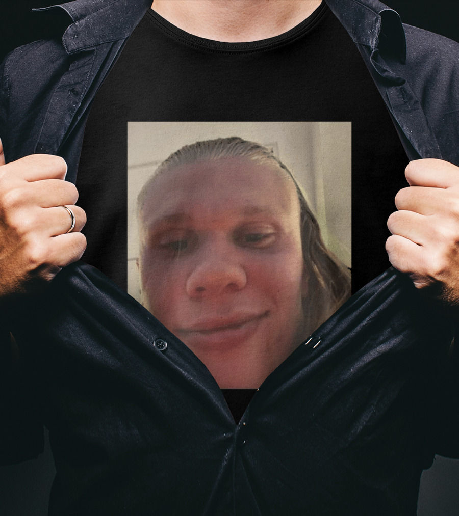 Erling Haaland S Face Close Up T-Shirt