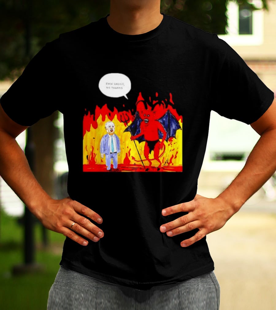 Eww Gross No Thanks Devil Politician Comic T-Shirt