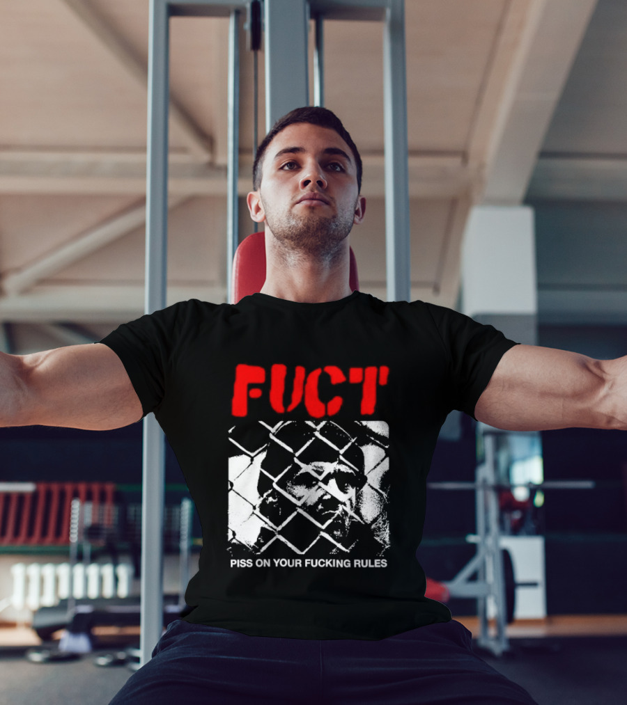 Fuct Piss On Your Fucking Rules Chain Link Fence Streetwear T-Shirt