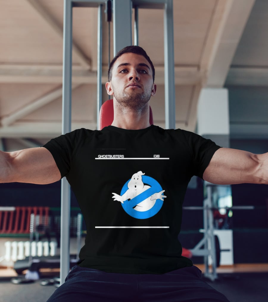 Ghostbusters 80s Movie Classic Blue Ghost Icon GB T-Shirt