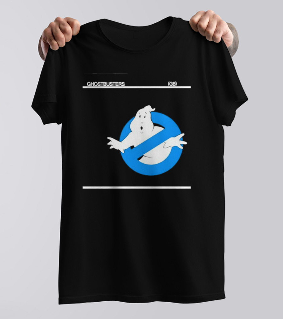 Ghostbusters 80s Movie Classic Blue Ghost Icon GB T-Shirt