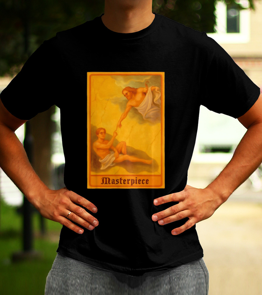 Masterpiece Michelangelo Creation Of Adam Iconic Classic Renaissance T-Shirt