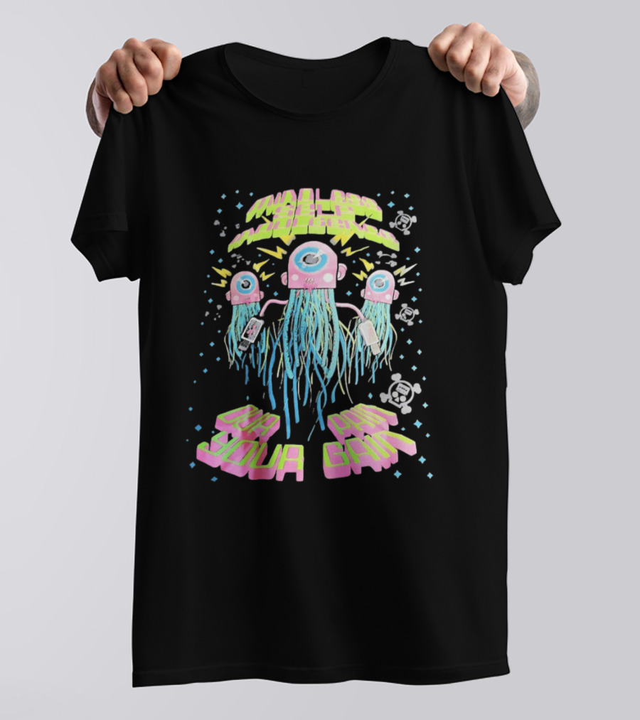 Mindless Self Indulgence Our Pain Your Gain Neon Alien Robots T-Shirt