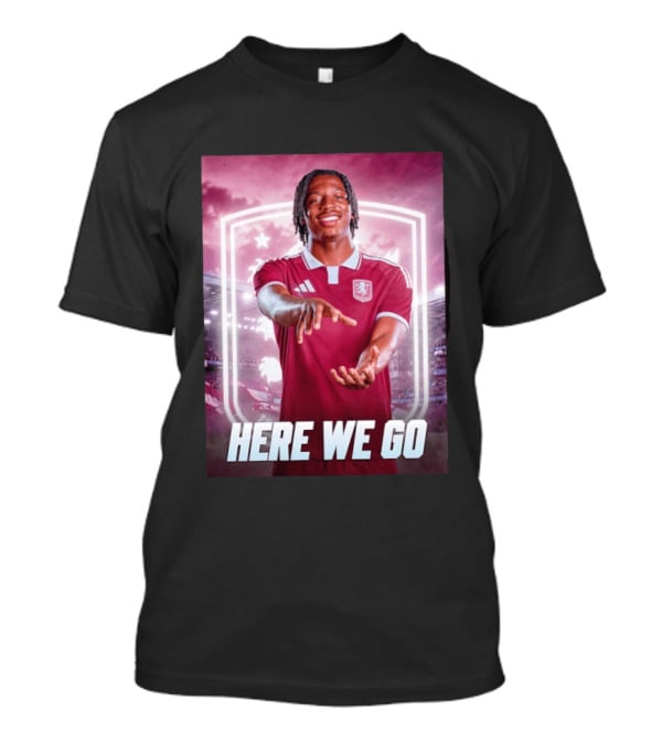 Jaden Philogene Here We Go Aston Villa Soccer Star Enthusiasm T-Shirt