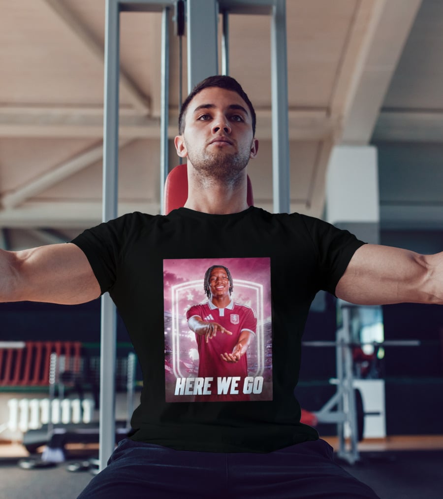 Jaden Philogene Here We Go Aston Villa Soccer Star Enthusiasm T-Shirt