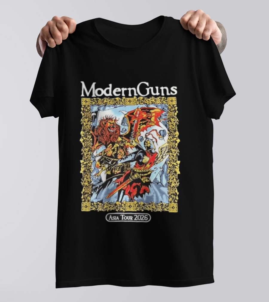 Modern Guns Asia Tour 2026 Warrior Art Manila Easter Event Calendar T-Shirt