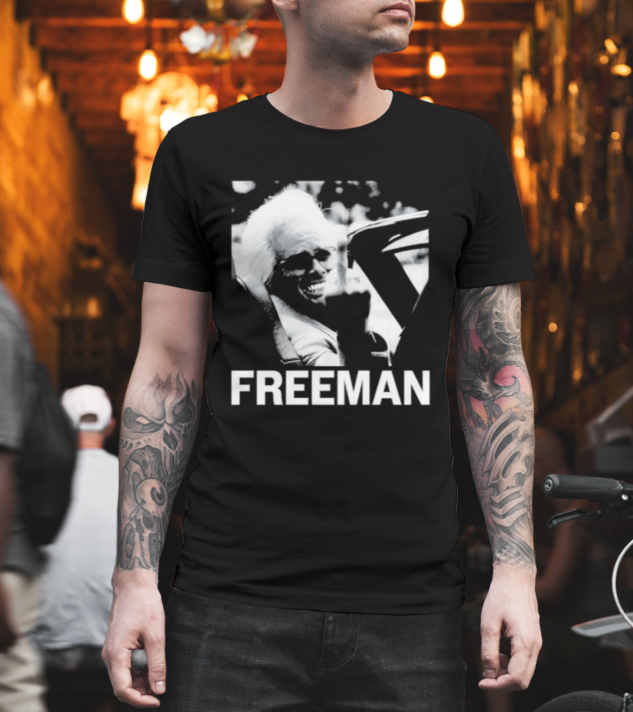 Morgan Freeman Middle Finger Actor Celebrity FREEMAN T-Shirt
