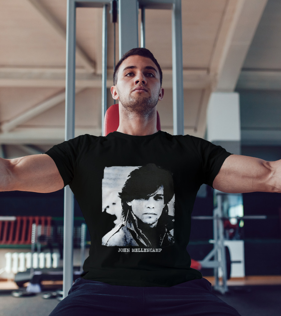 John Mellencamp Rock Music Singer Black And White T-Shirt