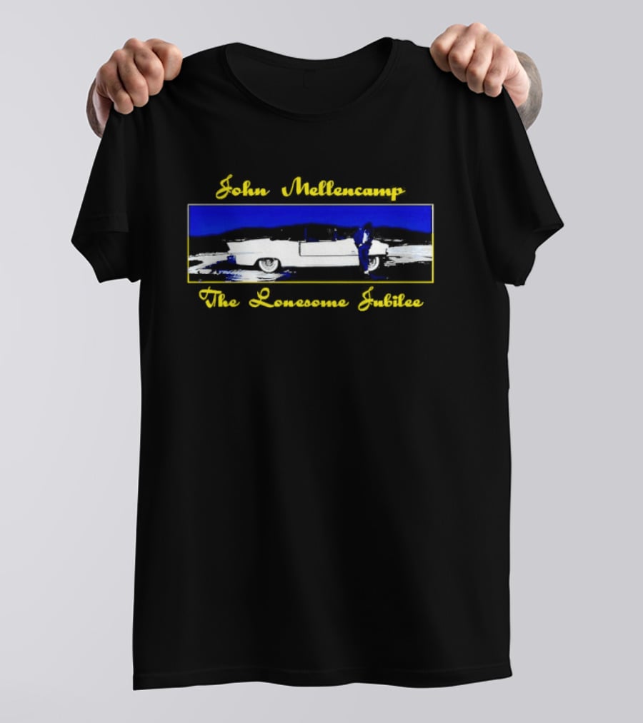 John Mellencamp The Lonesome Jubilee Vintage Blue Yellow T-Shirt