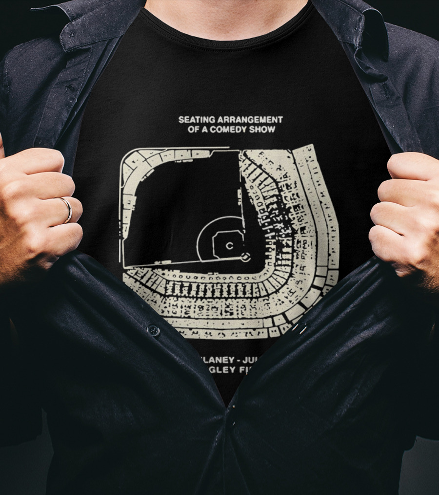 Seating Arrangement Of A Comedy Show John Mulaney July 11 2026 Wrigley Field T-Shirt