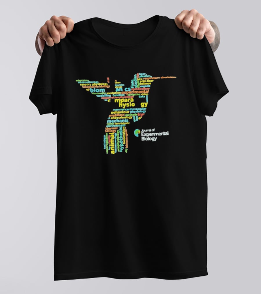 Journal Of Experimental Biology Hummingbird Comparative Physiology Words T-Shirt