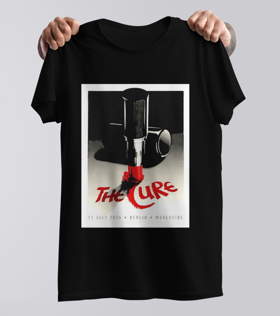 The Cure Berlin Concert 11 July 2026 Wuhlheide Lipstick T-Shirt