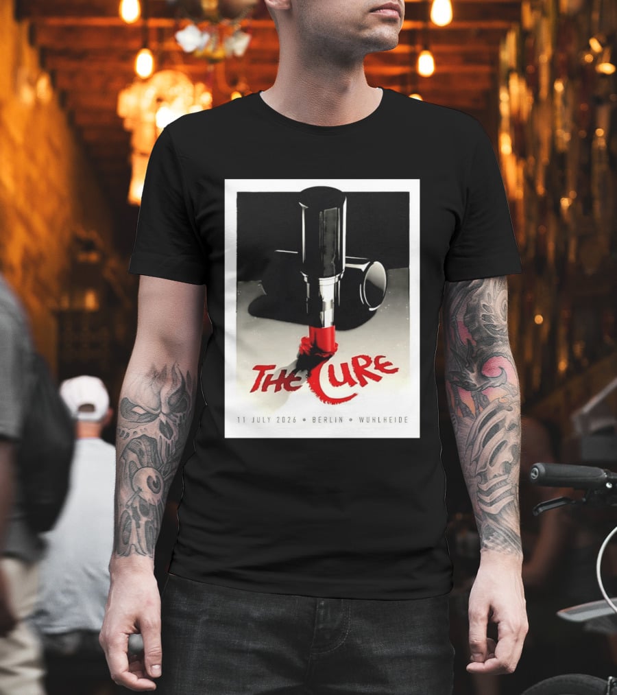 The Cure Berlin Concert 11 July 2026 Wuhlheide Lipstick T-Shirt
