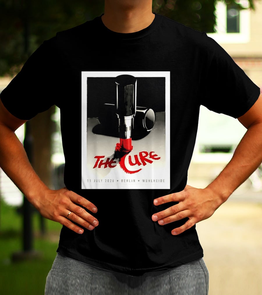 The Cure Berlin Concert 11 July 2026 Wuhlheide Lipstick T-Shirt