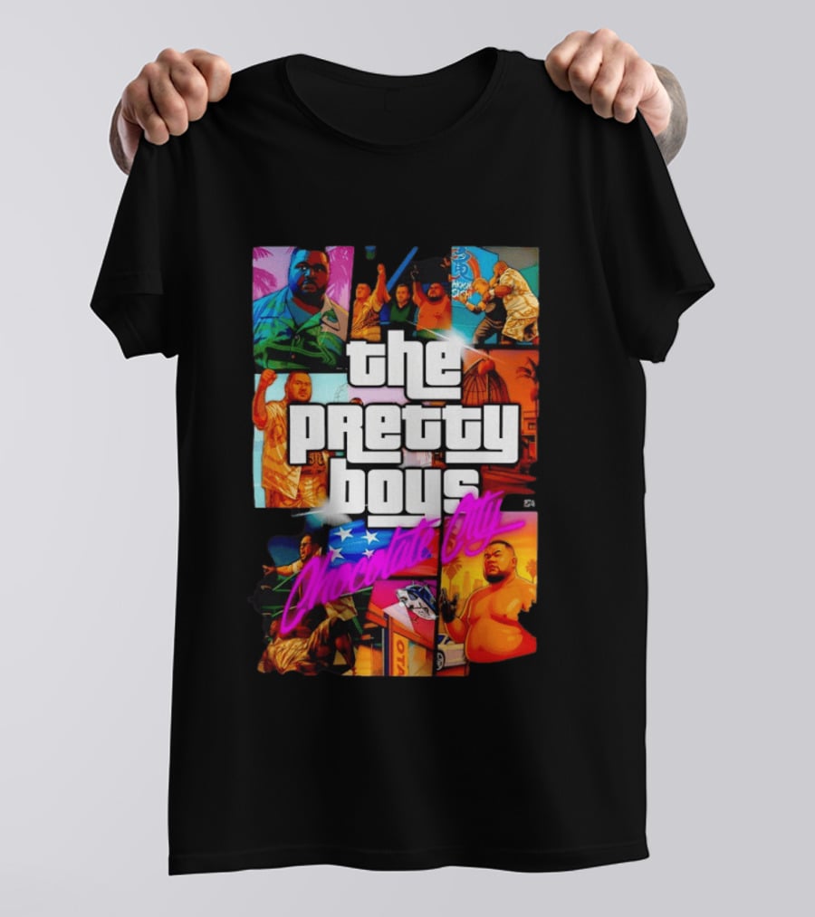 The Pretty Boys Chocolate City Collage Akashi Sushi Gaming Mashup T-Shirt