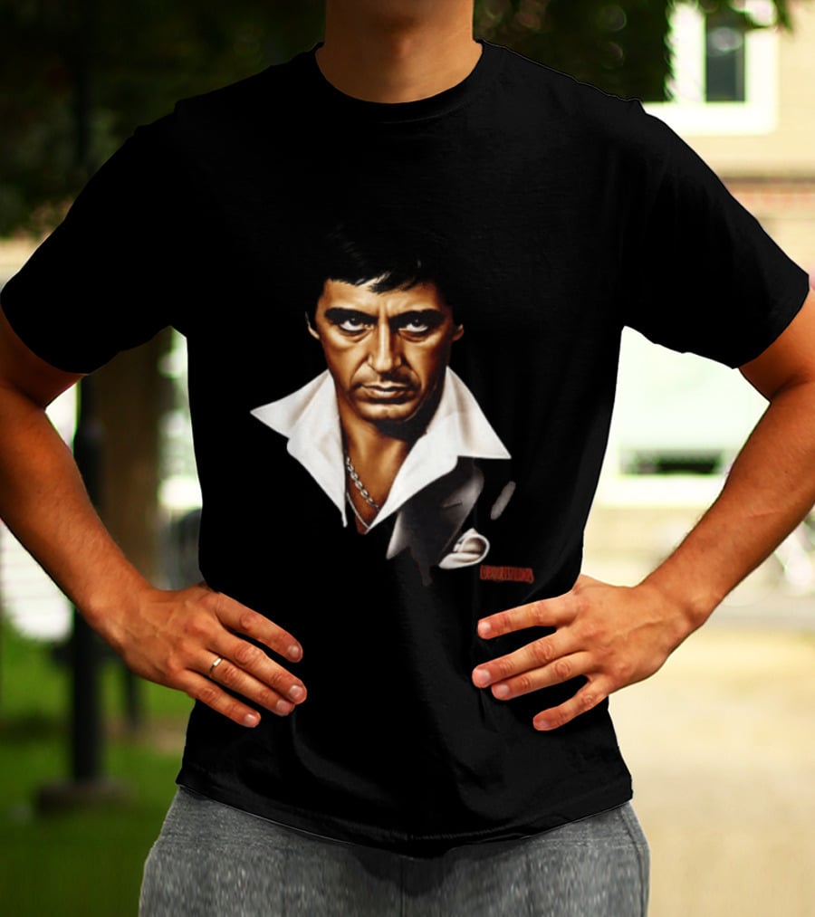 The World Is Yours Tony Montana Scarface 2 Sided T-Shirt