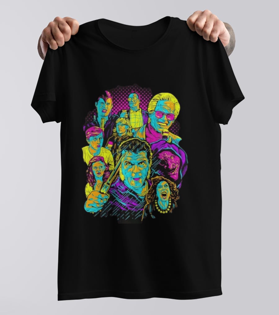 Twin Peaks Cast Neon Pop David Lynch T-Shirt