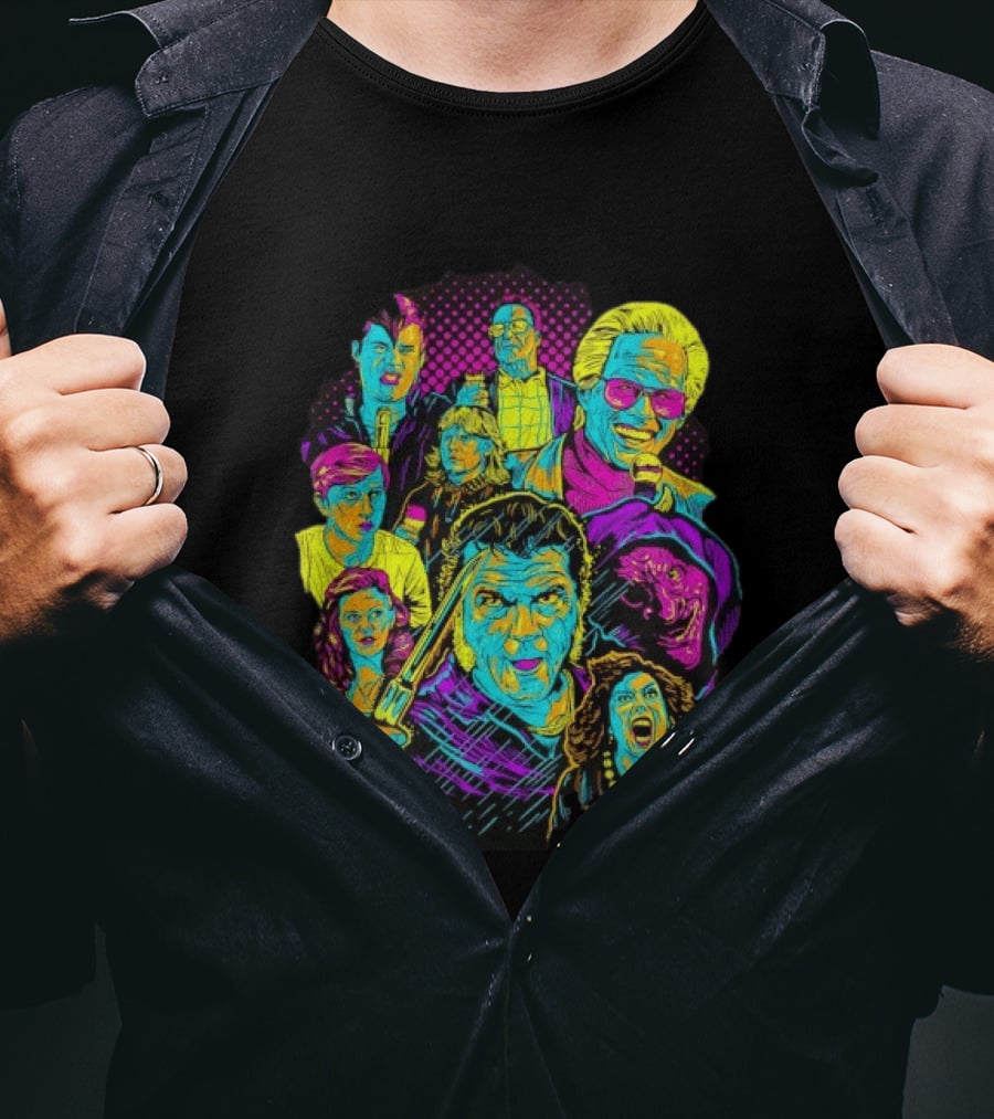 Twin Peaks Cast Neon Pop David Lynch T-Shirt