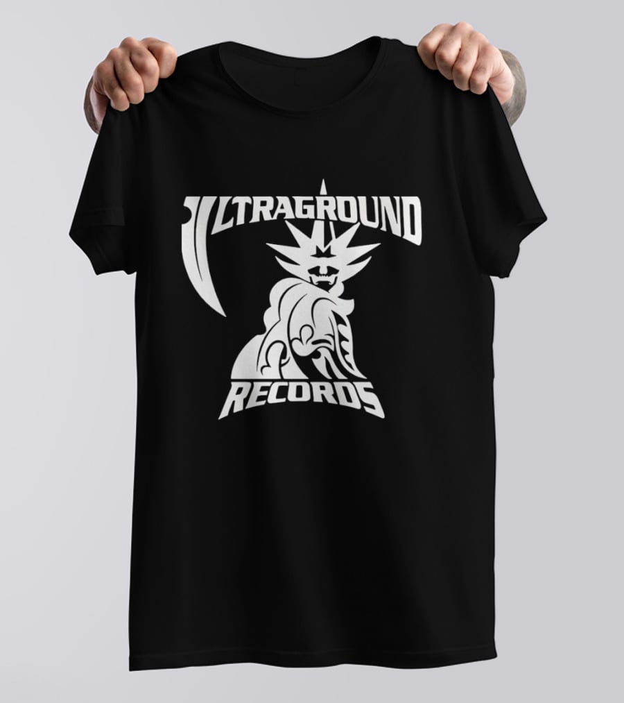 Ultraground Records Statue Of Liberty Inspired Music Label T-Shirt