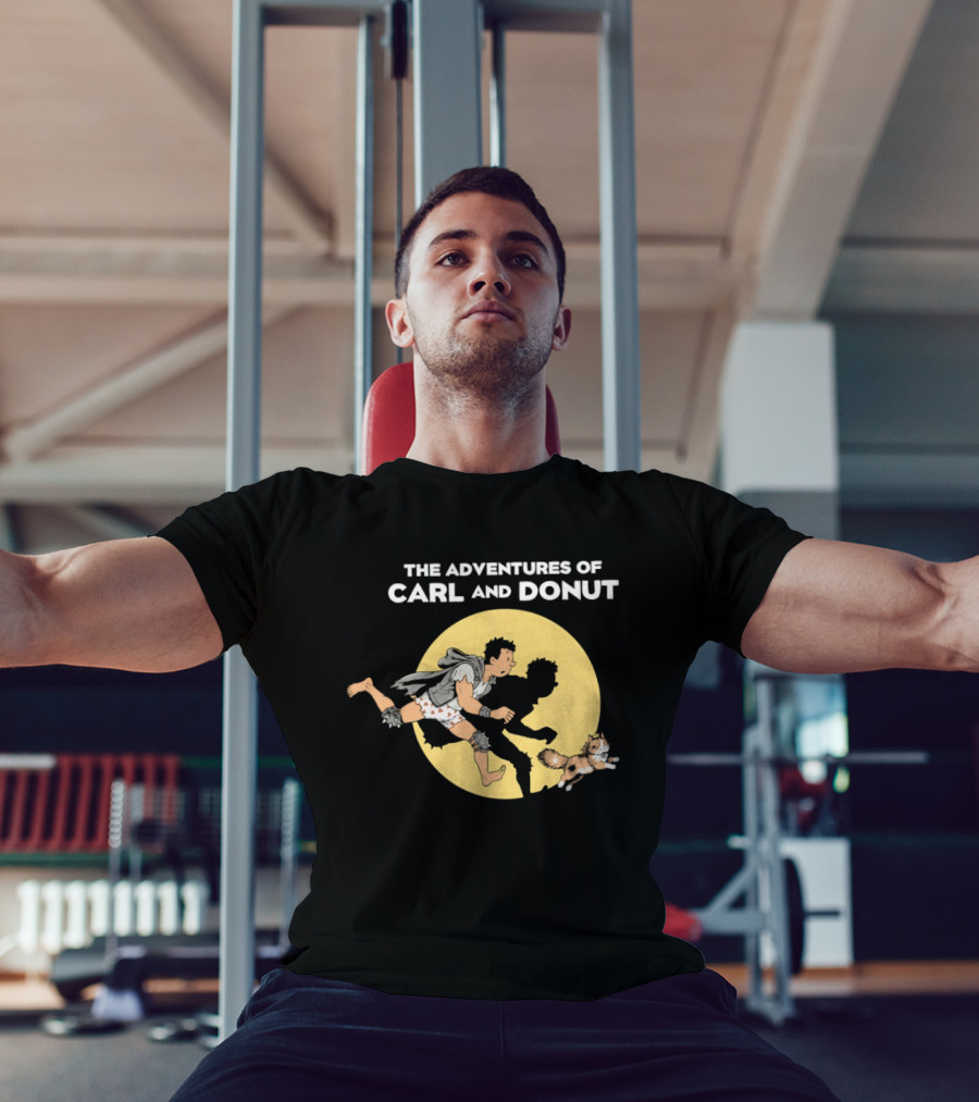 The Adventures Of Carl And Donut Cat Cartoon Series T-Shirt