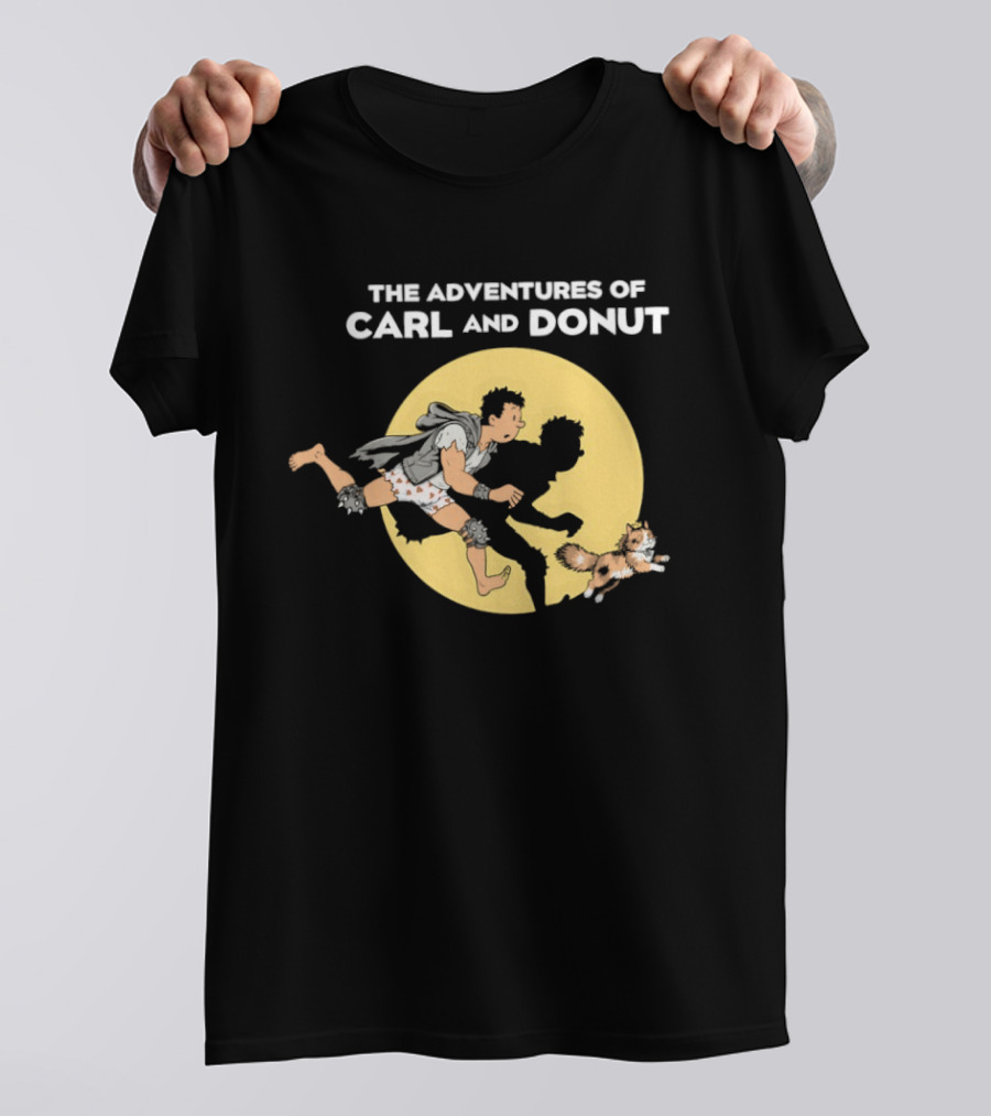 The Adventures Of Carl And Donut Cat Cartoon Series T-Shirt