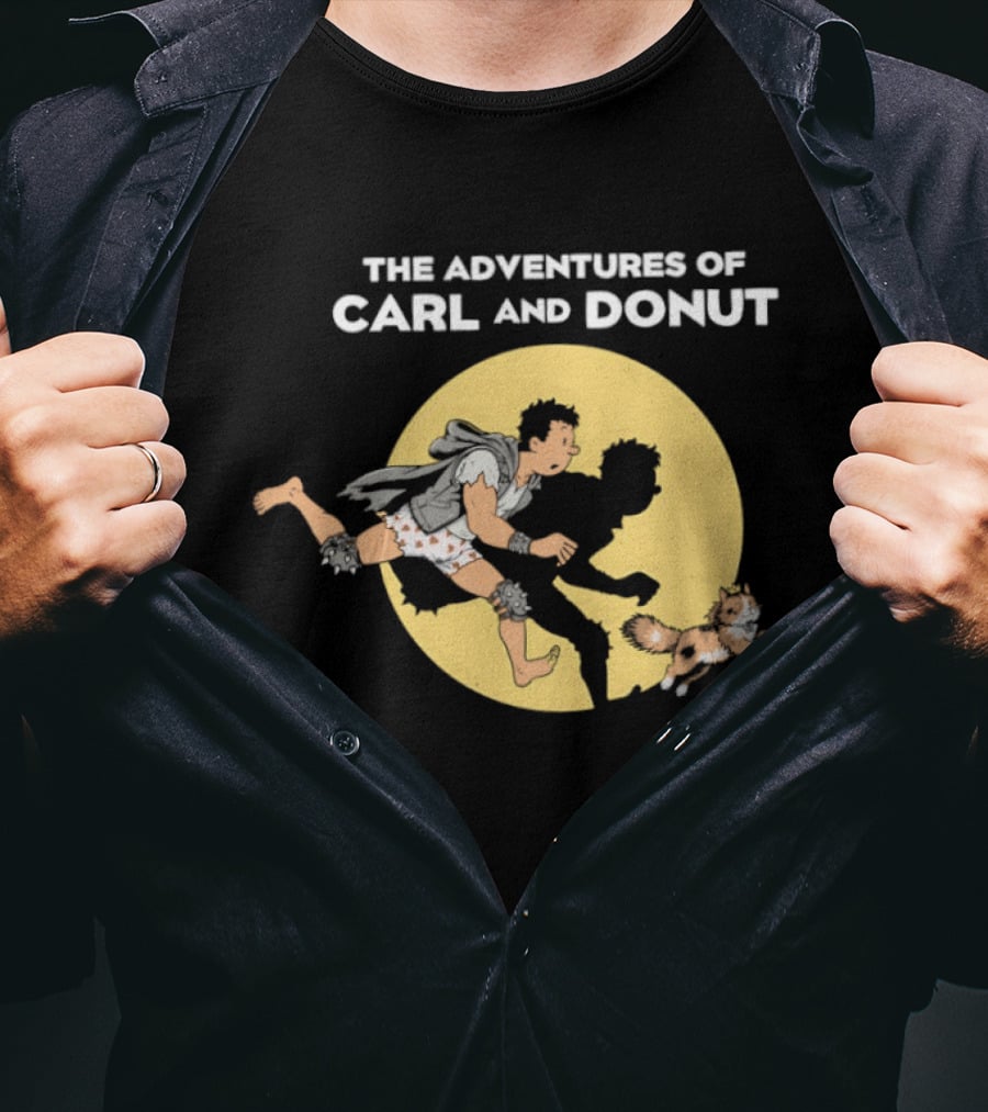 The Adventures Of Carl And Donut Cat Cartoon Series T-Shirt