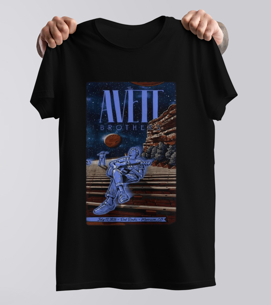 The Avett Brothers Red Rocks July 12 2026 Morrison CO Concert T-Shirt