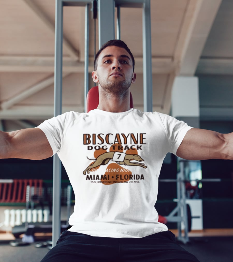 Biscayne Dog Track Miami Florida Greyhound Racing Between NE 2nd And Ave 79th T-Shirt