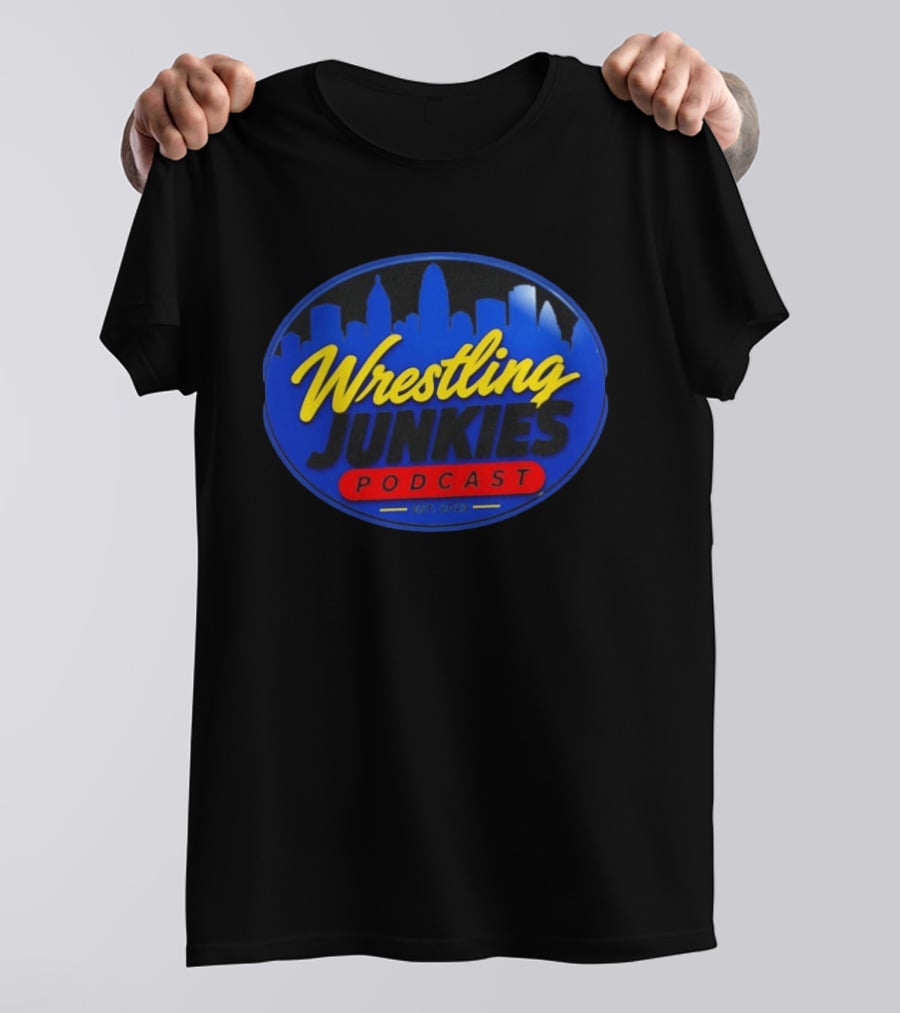 Wrestling Junkies Podcast Est 2023 Skyline T-Shirt