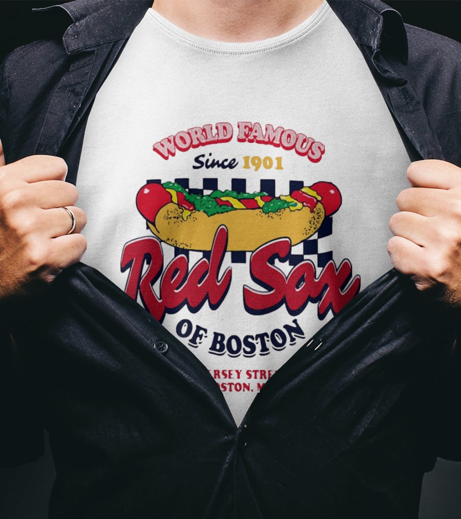 World Famous Red Sox Of Boston Since 1901 Ready To Roll 4 Jersey Street T-Shirt
