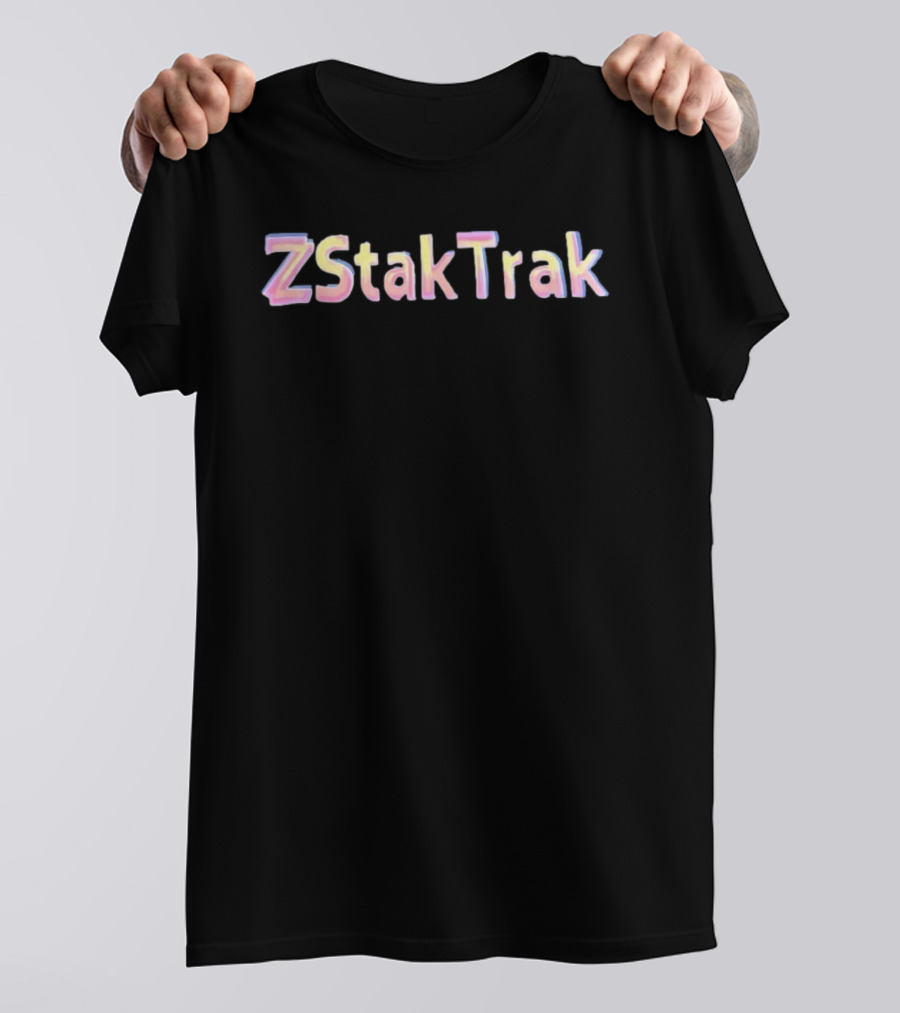 ZStakTrak Pastel Gradient Lettering T-Shirt