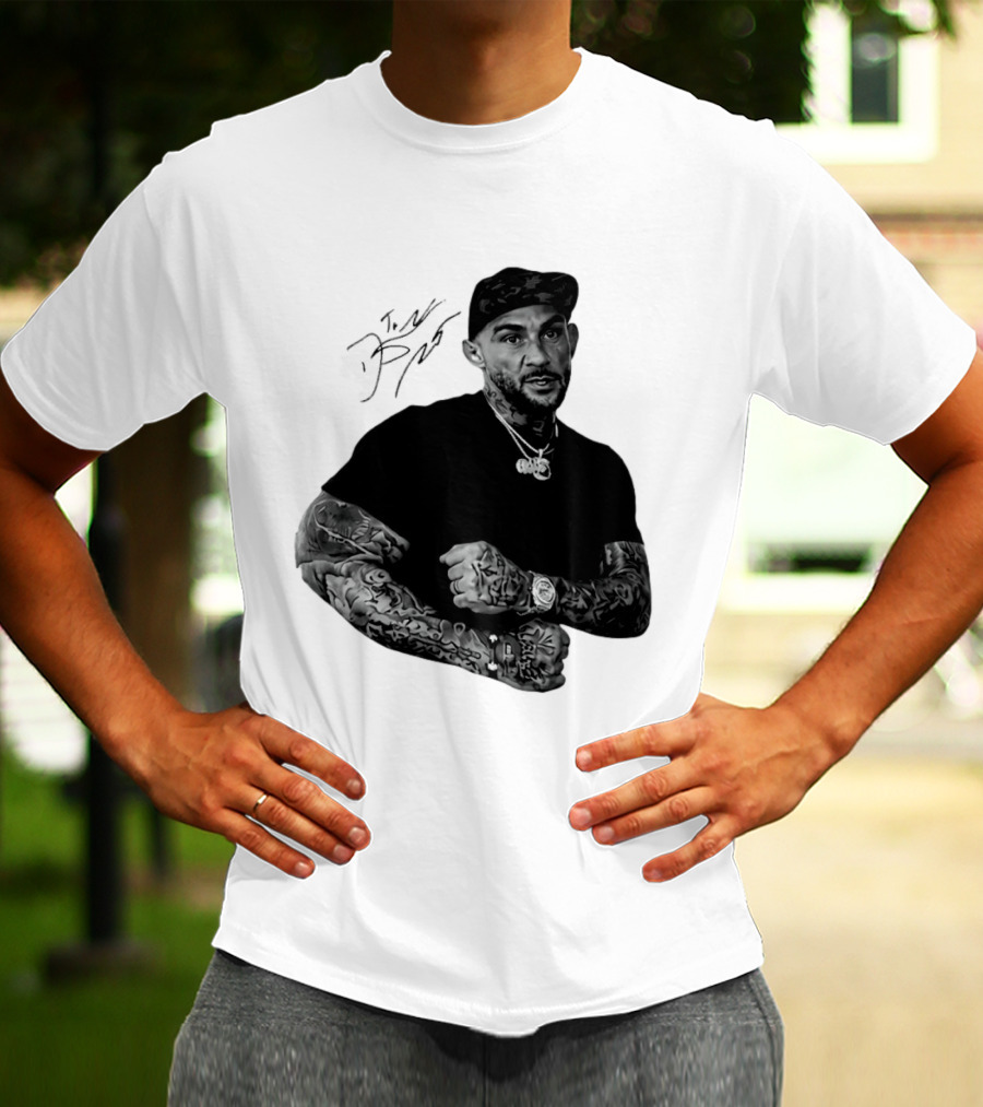 Dustin Poirier The Diamond UFC Tattooed Fighter Black Cap T-Shirt