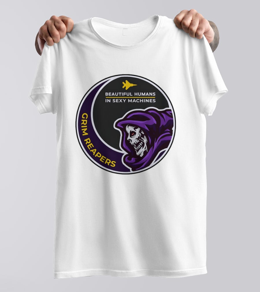 Grim Reapers Beautiful Humans In Sexy Machines Jet Pilot T-Shirt