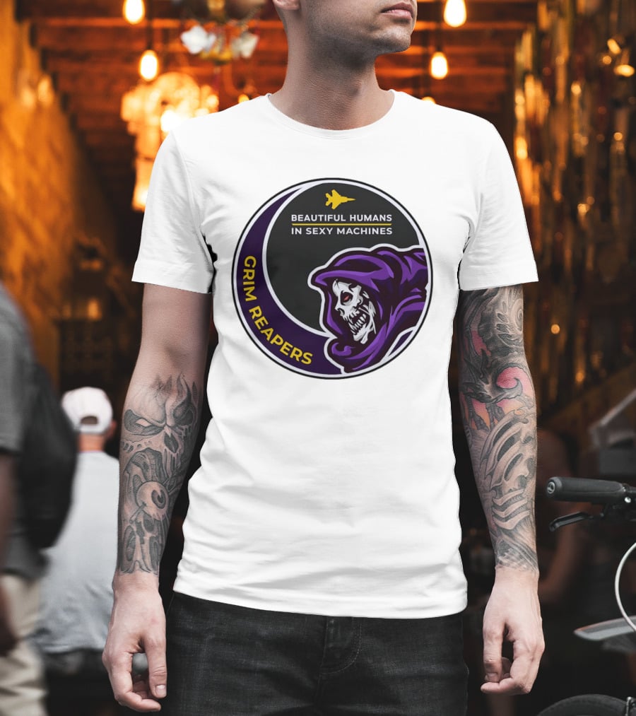 Grim Reapers Beautiful Humans In Sexy Machines Jet Pilot T-Shirt