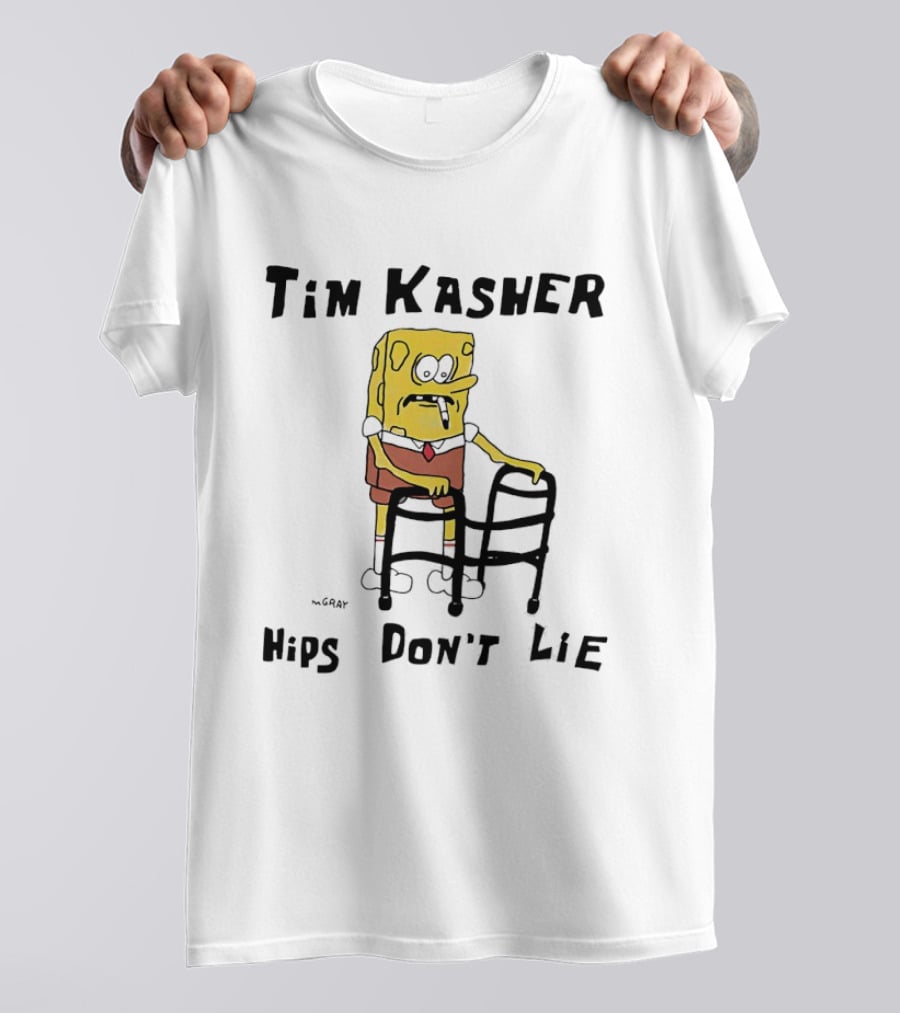 Tim Kasher Sponge SquarePants Cigarette Walker Hips Don't Lie T-Shirt