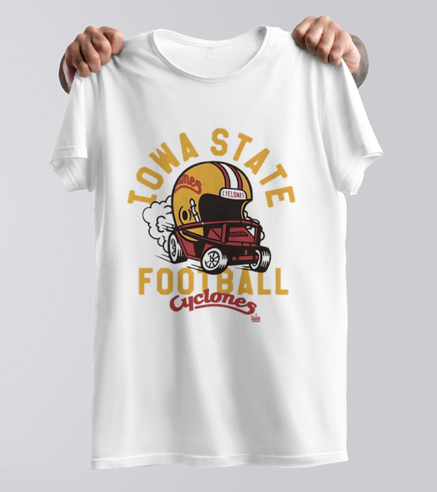 Iowa State Cyclones Helmet Football Team Fan Gear T-Shirt