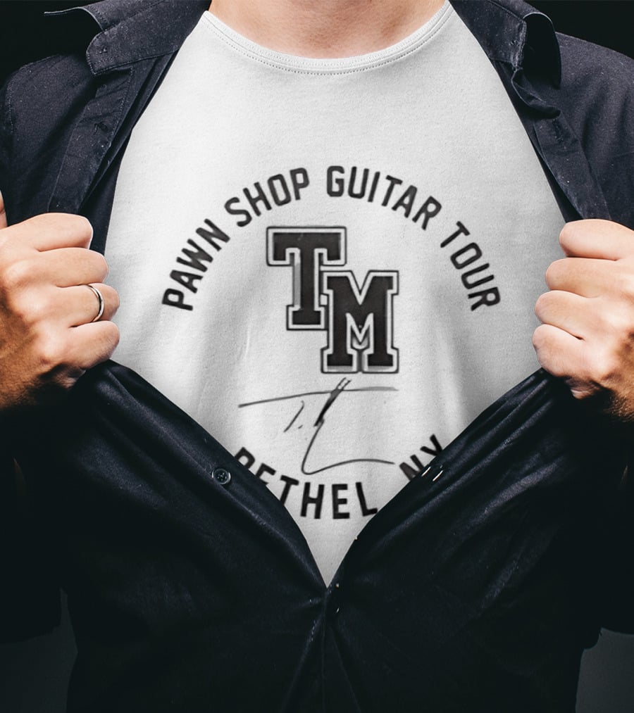 Pawn Shop Guitar Tour TM Bethel NY T-Shirt